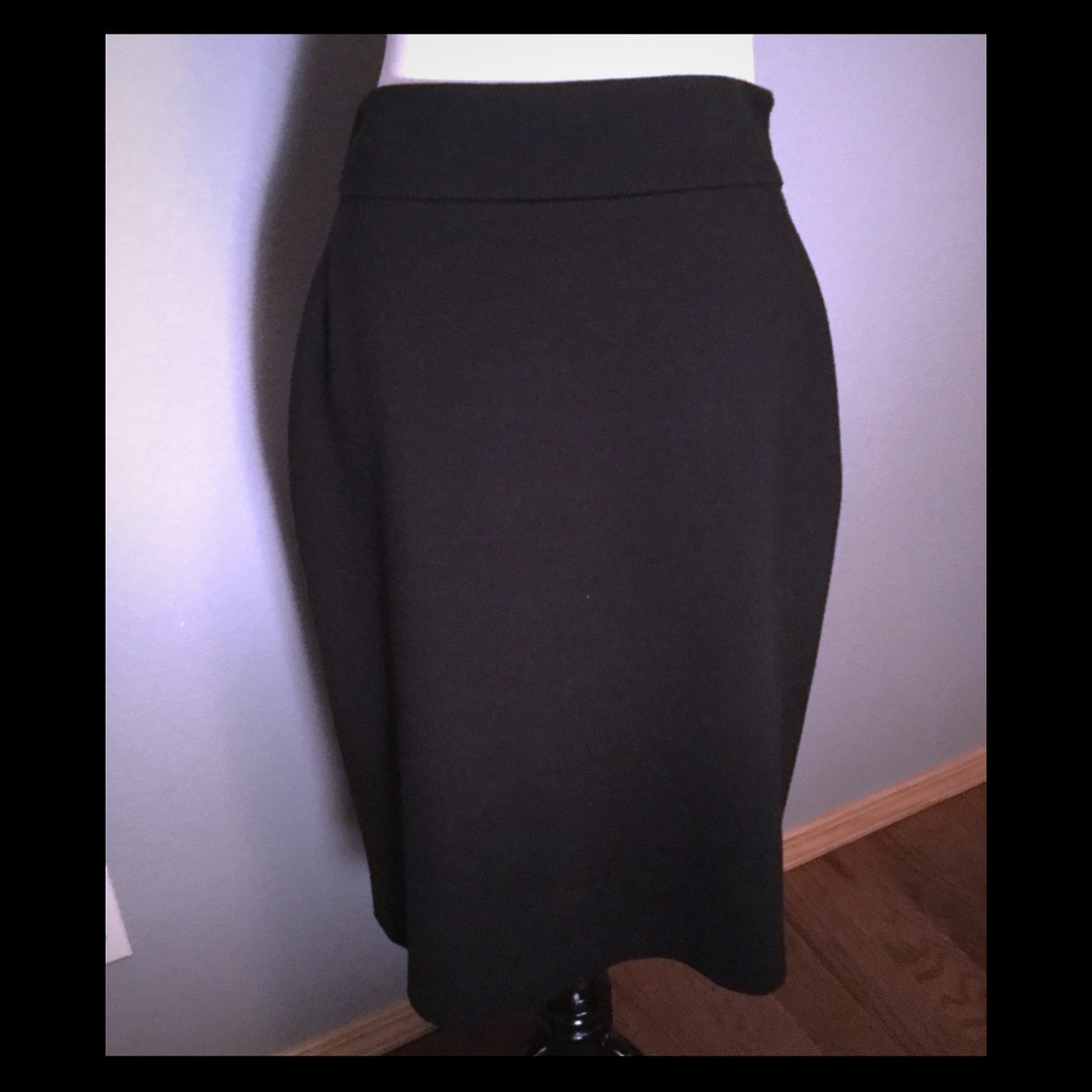 Tahari classic high waist black skirt